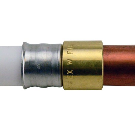 APOLLO PEX 1/2 in. Brass PEX Barb x 1/2 in. Female Copper Sweat Adapter (10-Pack), 10PK APXFS1210PK